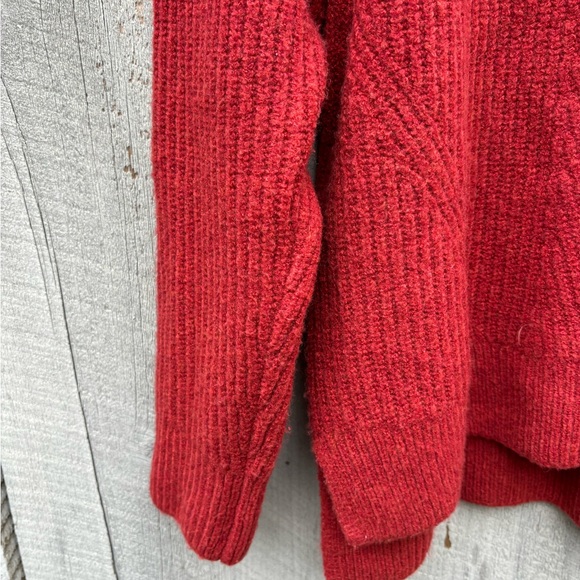 Madewell Bulky Burnt Orange Turtleneck Sweater XL - Picture 5 of 10